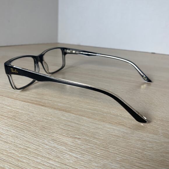 Ray-Ban RB5245 2034 Shiny Black On Clear 54-17-145 Eyeglasses Frames Only - Picture 5 of 8